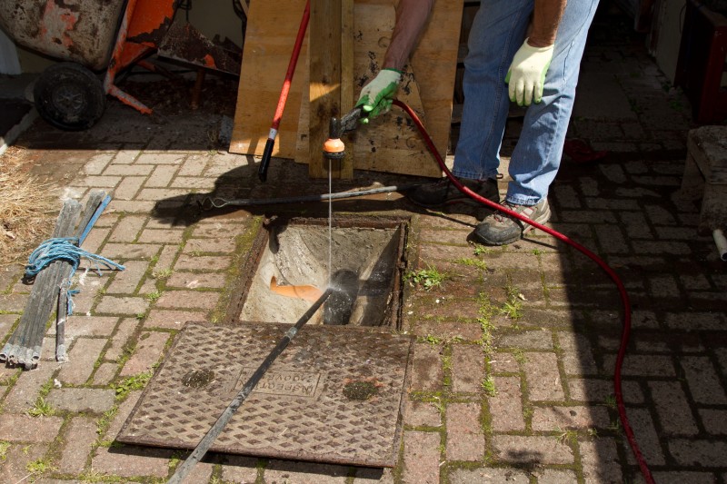 Drain repair work in West Horsley